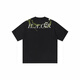 Nanyuexi Hoish et cruel American Alphabet Plant Fleur Round Cou Round T-shirt à manches courtes pour hommes et femmes Summer S1049 # White XL