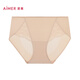 Aimei underwear women's underwear spring and summer cotton bottom crotch splicing lace sexy mid-waist boxer AM23A701 M