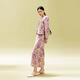 EP Yaying Blue Label Series 丨 Cutced Fleese Tie-Dye-Dye Painted Peony Slit Sbirt Mark Mall Той же модель 3523a Purple m