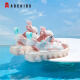 ABC Sandalias infantiles para niños para hombres grandes para hombres Velcro Sandalias transpirables de verano al aire libre Combinados zapatos de playa 6182z Polvo blanco 30