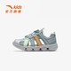 ANTA Children's Sandals Boys' Shoes Sports Shoes 2025 Summer New Outdoor Baotou Water and Land River Tracing Shoes Beach Shoes Fisheye Blue/Mud Lime-1 28