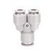 AirTac air pipe quick-in connector Y-type tee reducing diameter APW6-4/8-6/10-8/12-10 APW10-8
