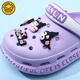 G.DUCKKIDS little yellow duck children's hole shoes girls sandals in summer new style non-slip soft sole big boy baby going out girl slippers purple [Kulomi] 14 140mm