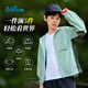 361 Children's Clothing Children's Jacket 25 Spring Men's and Large Children's Soft Shell Quick-drying Sunscreen Woven Thin Jacket Green 130