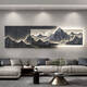 咏幻背有靠山客厅装饰画现代沙发背景墙挂画3d立体山水壁画 E-背有靠山 15042cm人体感应灯画接电源220