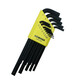 Borton American Allen Wrench Set for Public-English Extended Ball Head Screwdriver Imported Hardware Tools Six-Square Pot 12137 (0.05-3/8) Imperial Flat Head 13-Piece Set