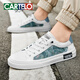 
CARTELO crocodile (CARTELO) board shoes men's casual shoes summer breathable outdoor shoes men's versatile white shoes men's soft sole one-foot men's shoes White ice blue - trendy and versatile-7374 41 standard sports shoes size