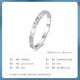 CHINA GOLD PT950 Crushed Ice Narrow Edition Simple Platinum Ring Anniversary Gift for Girlfriend and Wife Birthday Gift Net Gold Weight Approximately 1.8g 10#