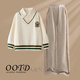 
Yoyo one (Yoyo one) girls autumn suit new children's spring and autumn style college style sweatshirt for girls, junior high school students autumn style 4948 m white + 13068 blue 130 130cm