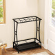 Solno Umbrella Rack Storage Shelf Home Hotel Lobby Commercial Umbrella Hanging Umbrella Storage Shelf Umbrella Bucket Door Hanging Umbrella Rack Black Garnish 9201-18 Holes 10 Hooks