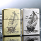 Zippo Lighter Original Genuine Brass es suave para los ancianos, el latón de keroseno a prueba de viento personalizado es suave para - Versión independiente DY9902DK