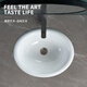 Taichung basin semi-embedded ceramic wash basin oval round above counter basin wash basin under counter basin wash basin 22 inches outside square inside oval free water + glue