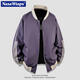NASA über offizielle gemeinsame amerikanische Baseball -Uniform für Männer Frühling und Herbst Lose Pilotjacke Freizeitsport Jacke Männer N250JK838 Maroon S