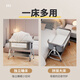 JOT TMM crib movable newborn with diaper table splicing large bed baby shaker multi-function sleep coaxing tool. Diced table + coconut brown pad + mosquito net + universal wheel
