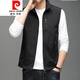 
Pierre cardin spring and autumn new thin vest men's casual vest outdoor work vest middle-aged horse clip jacket needle 686 black XL