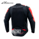 Alpinestars T-SPS V2 Un traje de montar en motocicleta de primavera estrella y verano malla Mesh transpirable Anti-caza Knight Motorcycle Traje de equitación Negro Black Bright Red and White 1342 (93 CO) M. M.