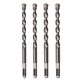 Bit de foret de cire Béton Électricité Bit de perceuse Bit de percevoir Trou à travers le murs Bit de forage Groove Impact Round Poignée SDS Poignée carrée Bit de forage WU388 Poigure ronde 12350 mm