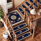 
New Chinese-style solid wood stair step pad blue wood diatom mud absorbing foot pad indoor step ladder carpet step step step step tread - NB-12108 22*55cm