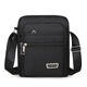 Nanbowan Herrenbag Oxford Stoff Umhängetasche Herren -Crossbody -Tasche Freizeit Canvas Bag Herrenbag Rucksack kleiner Tasche Business Aktentasche Y3519 Schwarzer Four Reißverschluss Stil