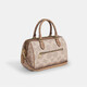 Coach (Coach) 25 neue Rowan-Serie Frauenbeutel Boston Bag Leichte Luxuskissen-Tasche altmodische Handtasche Umhängetasche für Freundin Beige Brown Cy679-IMXI9 (mittelgroß)