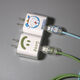 Xinghengmeng Apple Ladegerät Schutzfall Apple Data Cable Protection Fall 16/15/14/Ladungskabelschutzfall Anti-gebrochenes grünes lächelndes Face-Five-Piece-Set [Big Head 1-Small Head 2-schützendes Seil 1-Tie-Gurt 1]