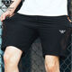 Emporio Armani Sportshorts Herren dünne schnell trocknende Eis Seidenhose Loose Casual Prise Hosen Sommer Amn11-9906 Schwarz Orange 2xl 140-153jin [Jin entspricht 0,5 kg]