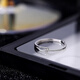 BJYLS925 sterling silver ring women's niche design vegetarian ring index finger ring fashion versatile tail ring hand jewelry gift for friends S925 silver Rupert's ring - size adjustable