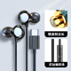 铂典（POLVCDG） type-c耳机有线入耳式游戏耳机降噪睡眠运动适用于小米vivo华为OPPO 陶瓷耳机【Type-C极光黑】