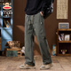 Big Mund Monkey (Paul Frank) American Retro Work Clothes Casual Hosen für Männer Frühling und Herbst Neue trendige Marke VERSATILE LOSSE LOSSE ERHALTEN MEN MEN MISTERN MILITARY GREEN