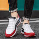 Forrest Gump Schuhe Herrenschuhe atmungsaktiv kleine weiße Brettschuhe Sportschuhe Casual Schuhe ein Fuß Pedal Trendy Schuhe Nicht rutschfeste Kleidung-resistente Laufschuhe aw66-weiß und blau 43