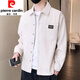 Pierre Cardin Corduroy Veste Shirt pour hommes Spring and Automne Nouvelle veste tendance Casual Work Top Loose Verbe