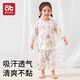 Aibedira children's pajamas summer thin bamboo cotton boys and girls baby home clothes 2025 new children's pajamas air conditioning clothes
