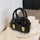 Junbu Guangzhou Sac à shirgin de niche Sac de bowling à main pour les femmes 2025 Nouveau sac de texture de mode printemps et d'été Sac 100 noir