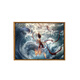 Nezha 2 peripheral decoration painting 05 new style of Demonic Child's No Sea digital oil painting DIY hand-painted graffiti cartoon sense LL12178 50*70cm thick solid wood inner frame + beautiful outer frame [