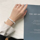 S999 Sterling Silber Armband Frauenarmband junges High-End-Silberarmband Valentinstag Geschenk für Freundin und Frau Love RU Erste Treffen mit Silver Armband + Zertifikat + Counter Geschenkbox zum Verkauf für Stück