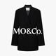 MO&Co. Qin Lan's same style suit RECTO joint sheep wool wide shoulders and waist red Moanke black XS 155