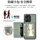 万浮生放照片卡套适用红米note13pro+手机壳turbo3保护套redmi12全包k70带卡包K60可放卡K50版钱包K40s外 军绿色【翻盖卡套】 卡包支架-车载磁吸 红米 Note 13 Pr
