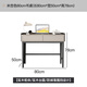 Shijia (HOME COLLECTOR) modern simple solid wood paint desk home study study computer desk bedroom bedside dressing table dressing table 0.8 meters desk - rice apricot gray single desk