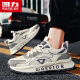 Huili Shoes para hombres Summer Mesh Sports Sports Sports para hombres Zapatos casuales de altura gruesa para hombres-L146C Rice Grey Blue oscuro 40