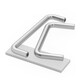 Jinchao 304 stainless steel solid handle distribution box handle industrial welding handle U-shaped handle sheet metal handle customization 8*100*30*M4 (1 piece) 304