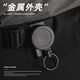 Tanbeiman Telescopic Keychain Steel Wire Rope Titanium Alloy H46 Belt Waist Hanger Functional Wind High Rebound Metal Buckle Anti-Lost 1 Pack