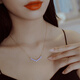 Floating Lotus Seawater Pearl Necklace Pendant Smiling Clavicle Chain Perfect Round Extremely Bright Small Pearl Necklace 405 Extension Chain 45m 4-5mm