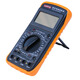 Medidor de alta precisión Clcey Pantalla digital Digital Policita Protección completa Medidor Anti-Burn Beeping dentro y fuera del amperímetro Amarillo 9205 metro