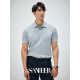Sanheer [Estoric Gentleman] 120er Jahre langer Samt Baumwoll atmungsaktives Lochverpackungsprozess Kurzärärmelte T-Shirt DAT983 Sunny Blue 2xL /54