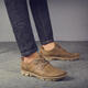 Carter Cat Men's Shoes Martin Boots Summer New Lightway Outdoor Retro Work Shoes Low Top Cowhide Casual Brown 39