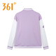 361 Grad Sportjacke für Frauen 2025 Herbst neue Baseballuniform Open-Card-Sweater-Fliegerjacke für Frauen 562419004 Dusk Grey Purple M (165)