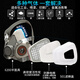 Gas mask toxic gas spray paint anti-smoke mask dust mask anti-industrial dust advanced full face protection toxic chemical gas 6200 dust-proof gas mask + anti-fog large eye mask