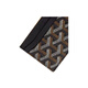 GOYARD geometric pattern printed color block canvas and calfskin card holder card holder regular men and women same style couple model black
