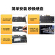 Carte d'adaptateur M.2 Superior PCI-E à NVME / NGFF à haute vitesse à double disque SSD Boîte à disque à l'état solide Card de cartes d'extension avec un châssis hôte de bureau T1047A