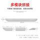 Baige sweeping robot threshold strip, step climbing mat, slope sticker, length 68CM, width 5cm, height 1.6cm, gray, suitable for 1.5~2CM threshold